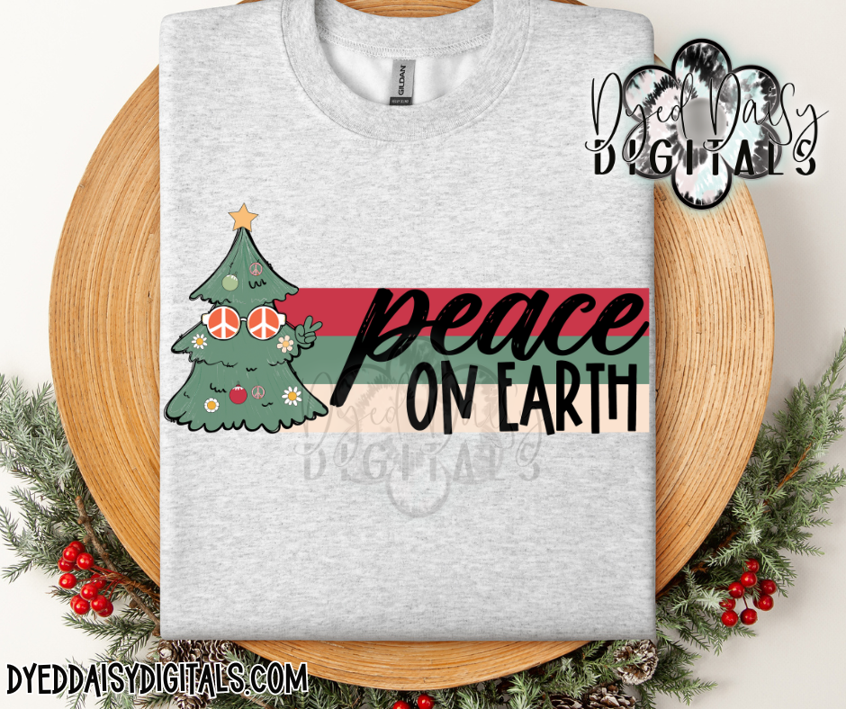 Peace on Earth - Retro Christmas - Digital Download