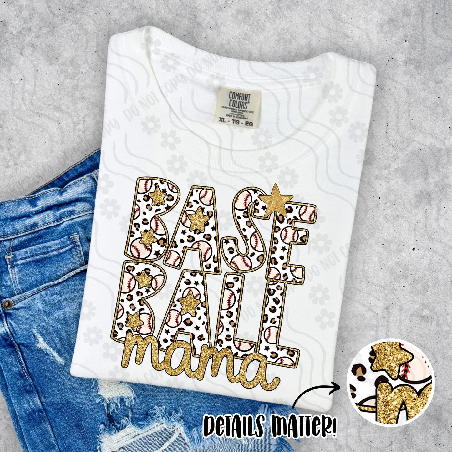 Baseball Mama Glitter - Digital Download - April 2025