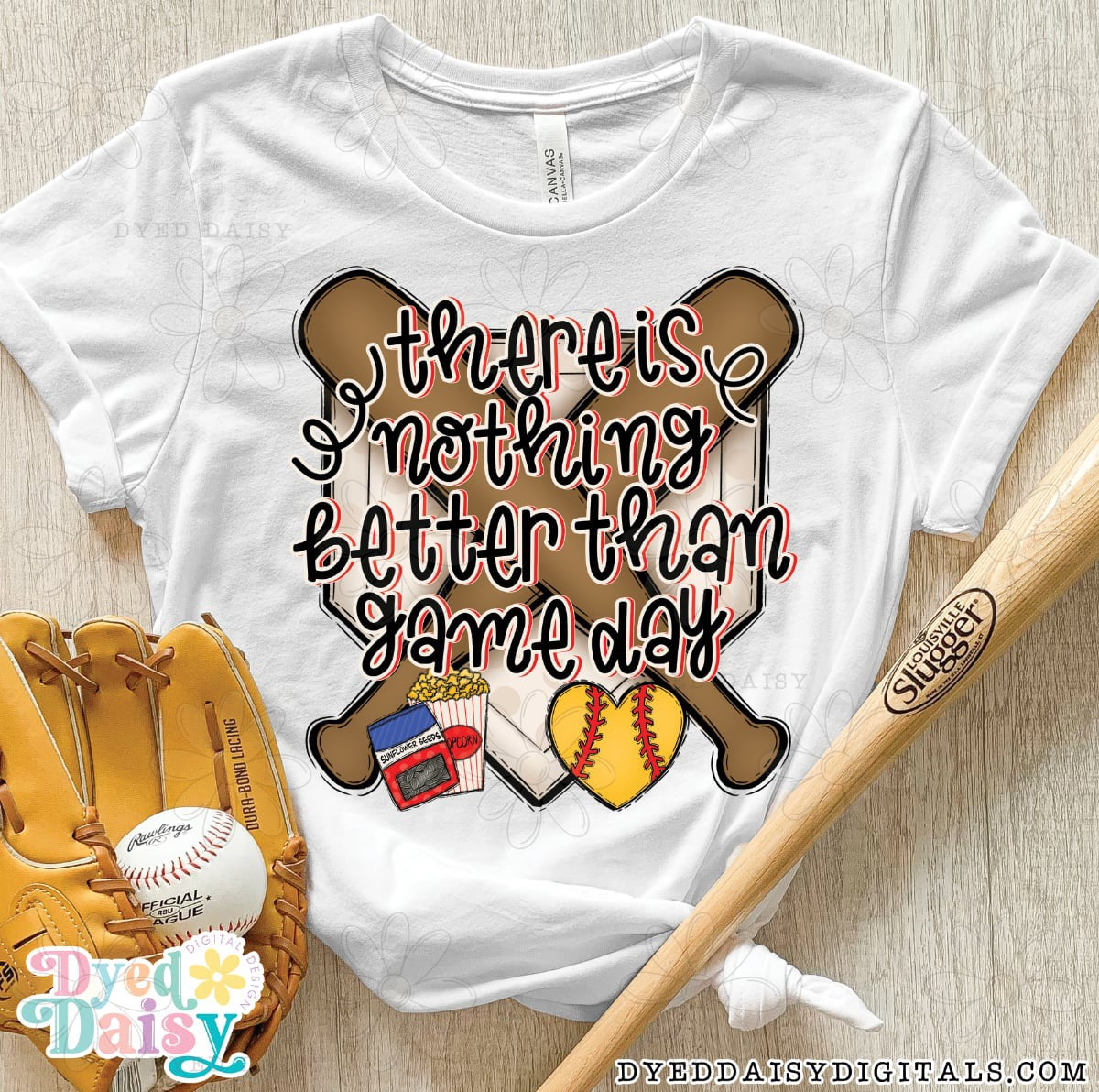 There Is Nothing Better Than Game Day Baseball + Softball Dropdown - Digital Download