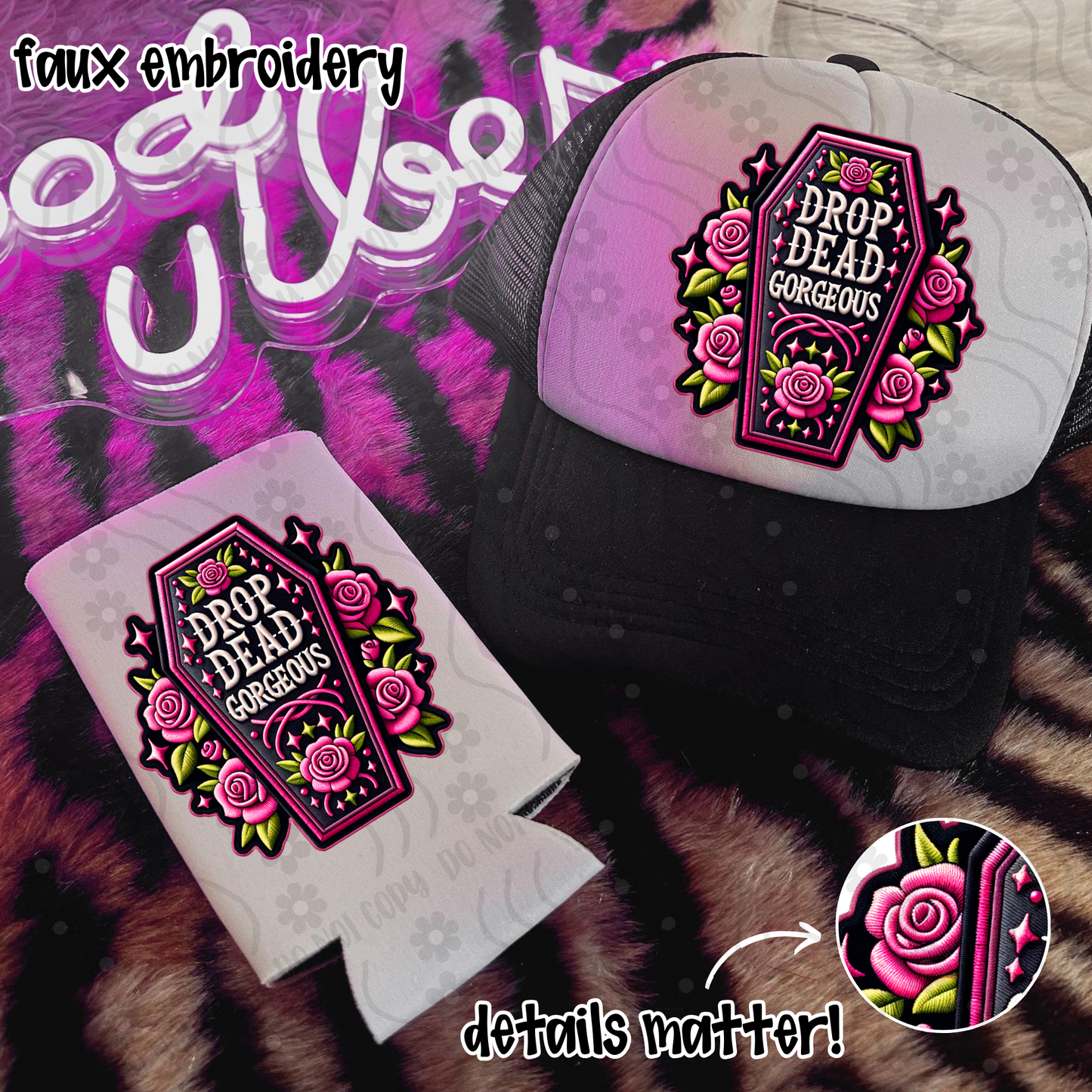 Drop Dead Gorgeous Faux Embroidery - Digital Download - July 2025