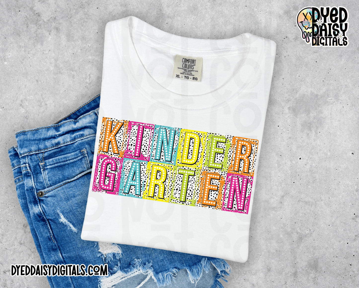 Boxy Neon Kindergarten - Digital Download