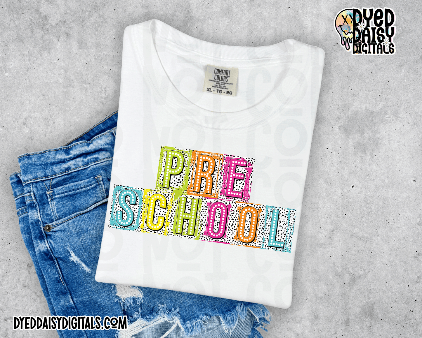 Boxy Neon Pre-K and Pre School - Digital Download