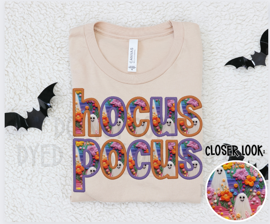 Cutesy Ghost - Hocus Pocus - Faux Embroidery Digital Download