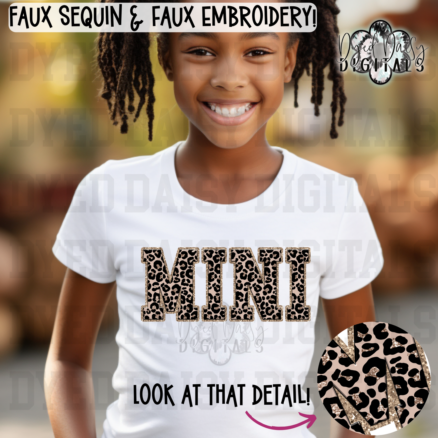 Sparkly Leopard Mini 2 Files Faux Sequins - Digital Download