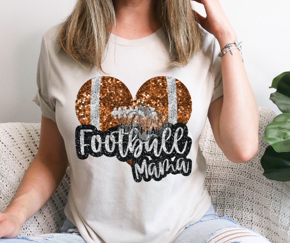Heart Football Mama - Digital Download