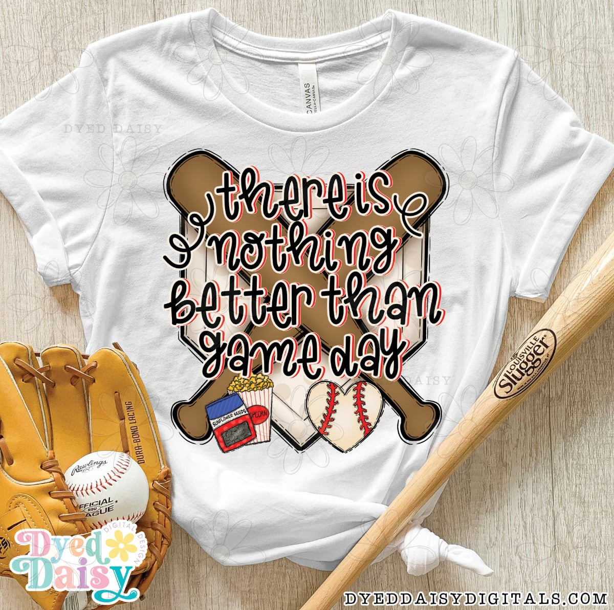 There Is Nothing Better Than Game Day Baseball + Softball Dropdown - Digital Download