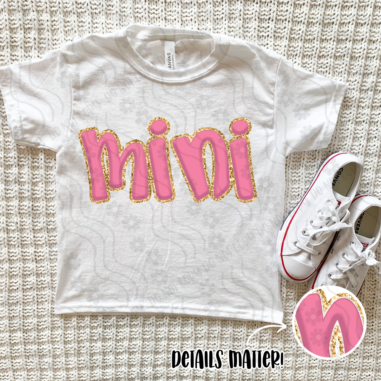 Mama/Mini Faux Embossed - 5 Files - Digital Download - April 2025