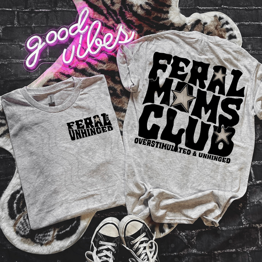 Feral Moms Club With Pocket Black + White Version Included - Digital Download - July 2025