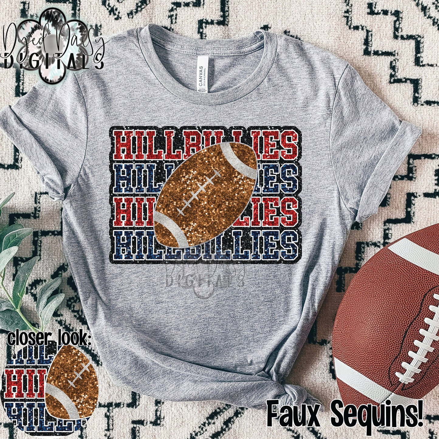 Faux Sequin Mascot CUSTOM Digital Download