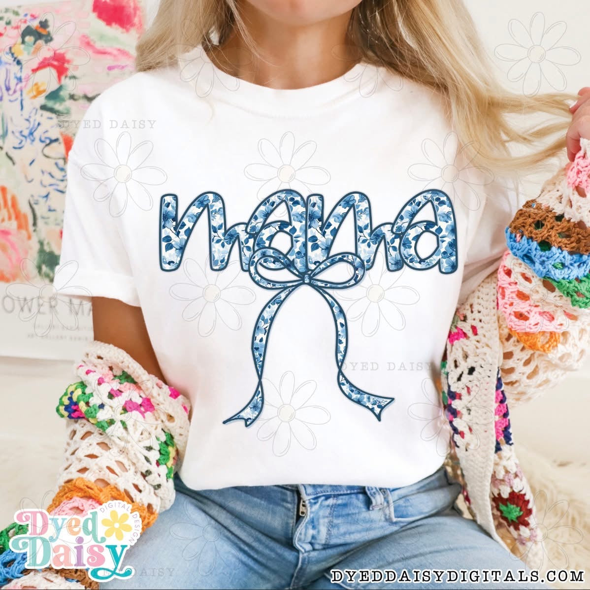 Mama Lace Bow - Digital Download