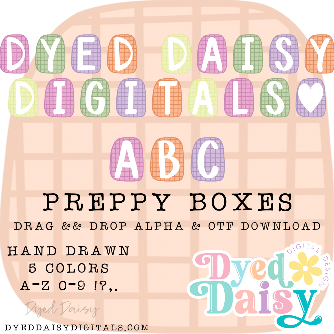 Preppy Boxes Alpha and OTF  - Digital Download - May 2026