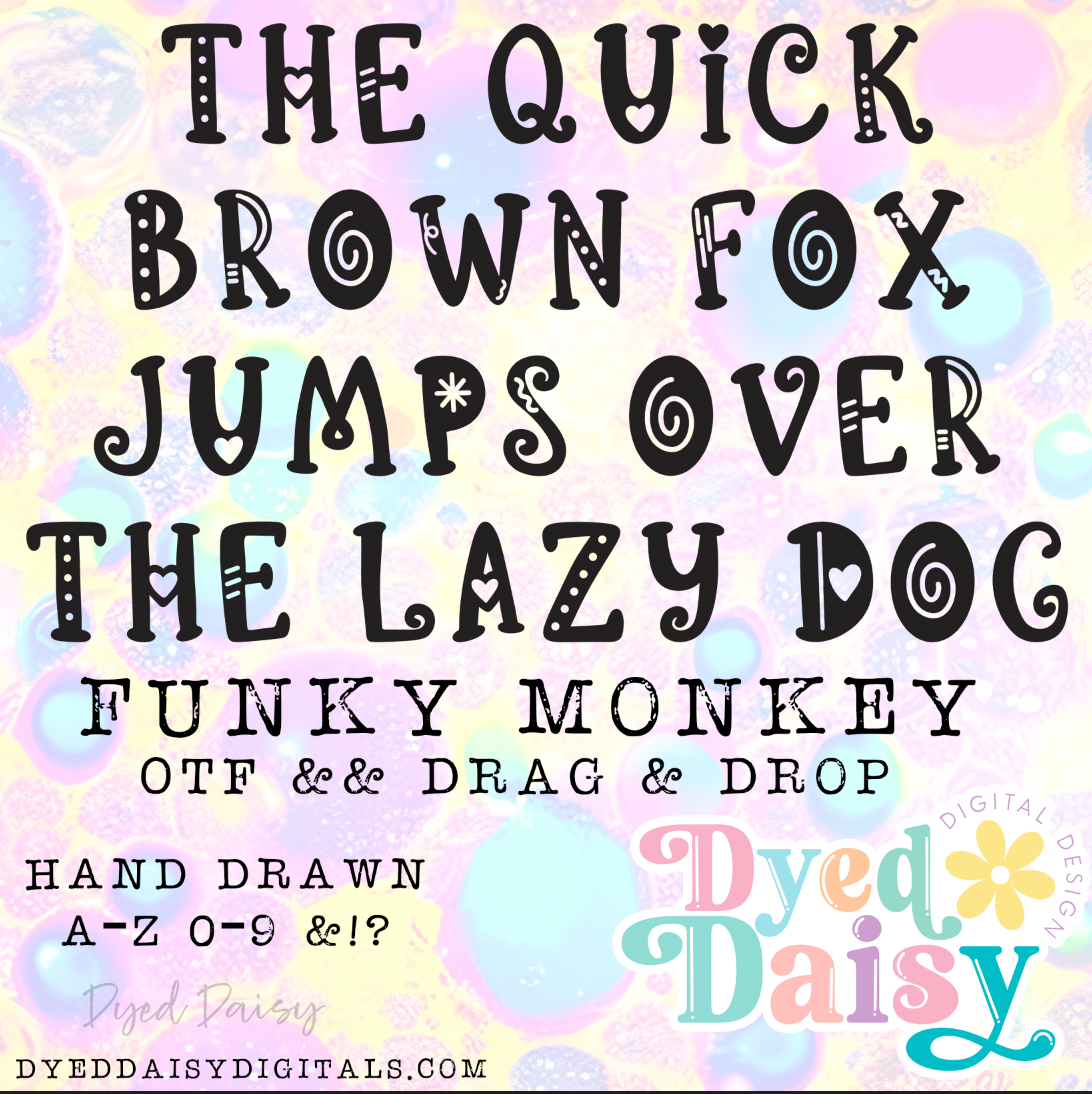 Funky Monkey Drag & Drop PLUS OTF - Digital Download - July 2026