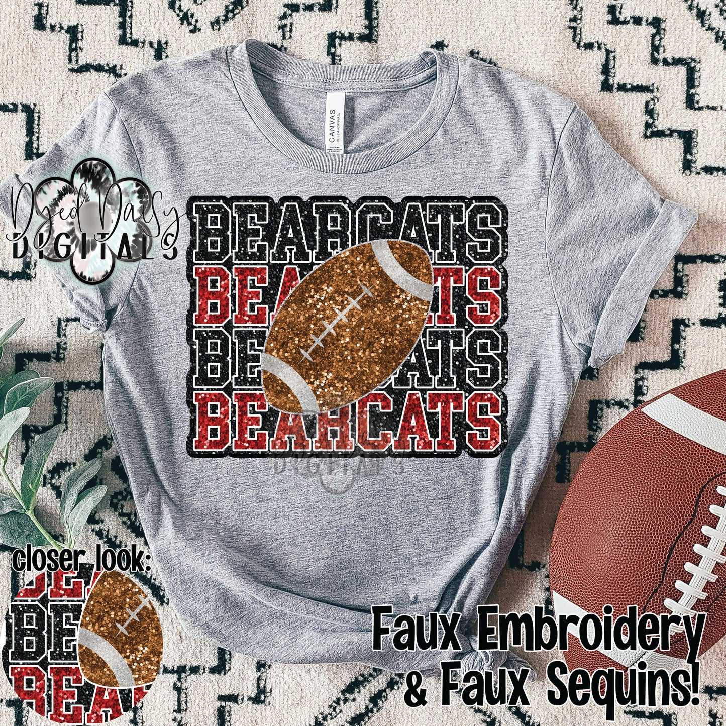 Faux Sequin Mascot CUSTOM Digital Download