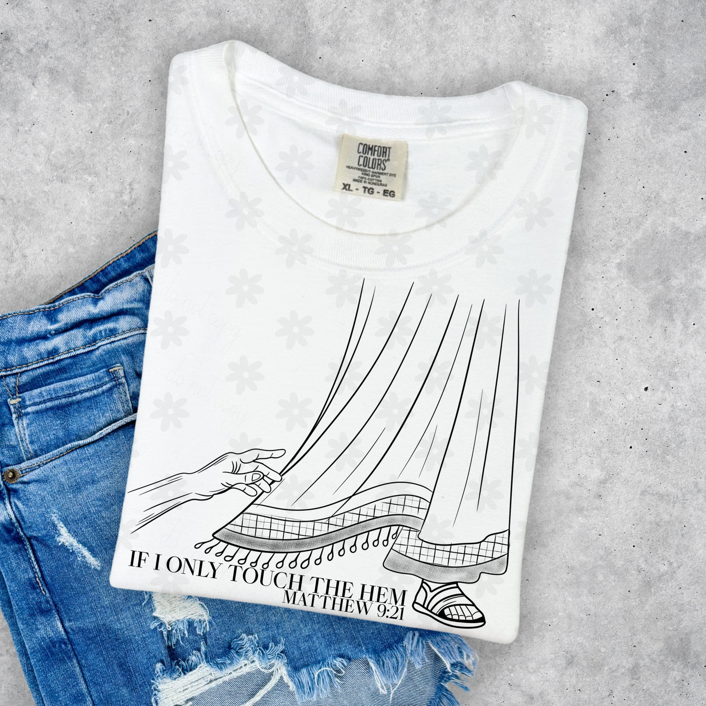 Touch the Hem White and Black - Digital Download - June 2026