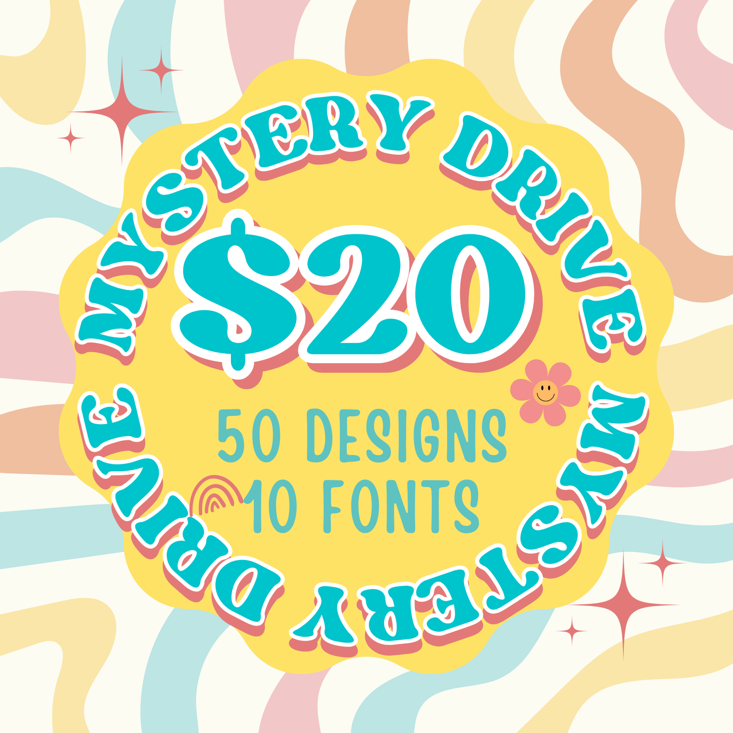 Mystery Drive  - 50 Designs & 10 Fonts